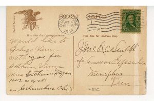 OH - Columbus. South High Street at Night ca 1908