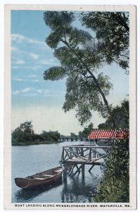 Waterville, Me, Boat Landing Along Messalonskee River