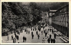 Czech Republic Marienbad Kolonnade Vintage Postcard C065