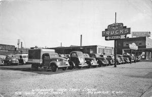Milwaukee WI Used Trucks Sales Center RPPC Postcard
