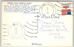 1982 Arthur, IA Post Office Cancel Postcard Iowa Town USPO Postal History A267