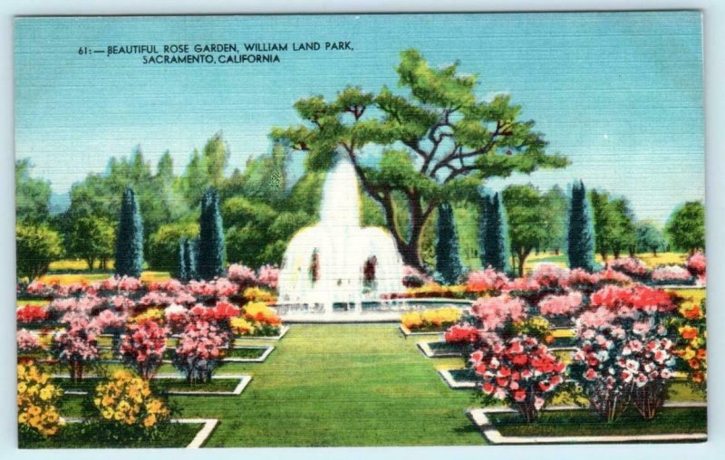 4 Postcards SACRAMENTO, California CA ~ McKINLEY PARK, WM. LAND PARK Views 1940s