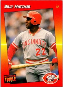 1992 Donruss Baseball Card Billy Hatcher Cincinnatia Reds