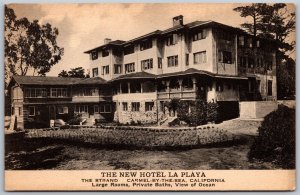 Vtg Carmel by the Sea California CA Hotel La Playa 1910s View Albertype Postcard