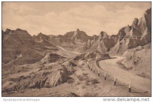 View Of Cedar Pass Badlands Nat Monument South Dakota Albertype