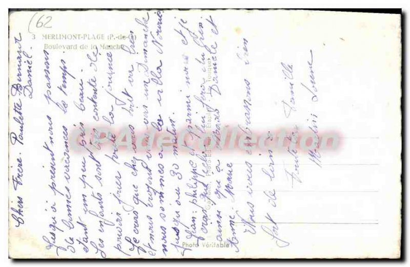 Postcard Old Merlimont Beach Boulevard P C Channel