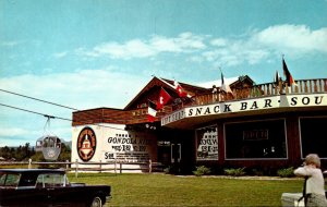 New Hampshire West Ossippee Mt Whittier Gondola Leaving Base Station Showing ...