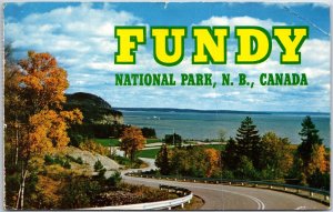 VINTAGE POSTCARD FUNDY NATIONAL PARK IN NEW BRUNSWICK CANADA 1964