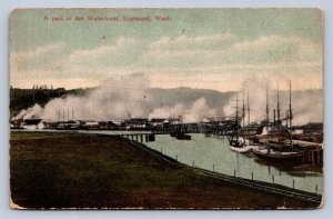 K2/ Raymond Washington Postcard c1910 Waterfront Docks Ships Boats 64