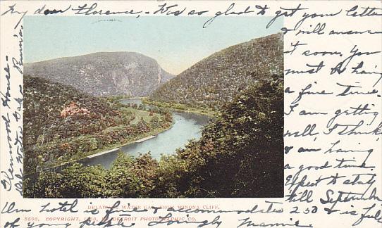 Delaware Water Gap From Winona Cliff Pannesylvania 1903