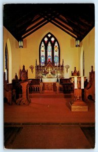 EARLEVILLE, Maryland MD ~ Interior ST. STEPHEN'S EPISCOPAL CHURCH 1960s Postcard