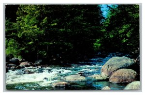 Vintage 1960's Advertising Postcard Pinckney General Store Michigan River Scene