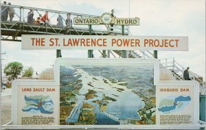 St. Lawrence Power Project Ontario Hydro Cornwall ON Unused Postcard H18