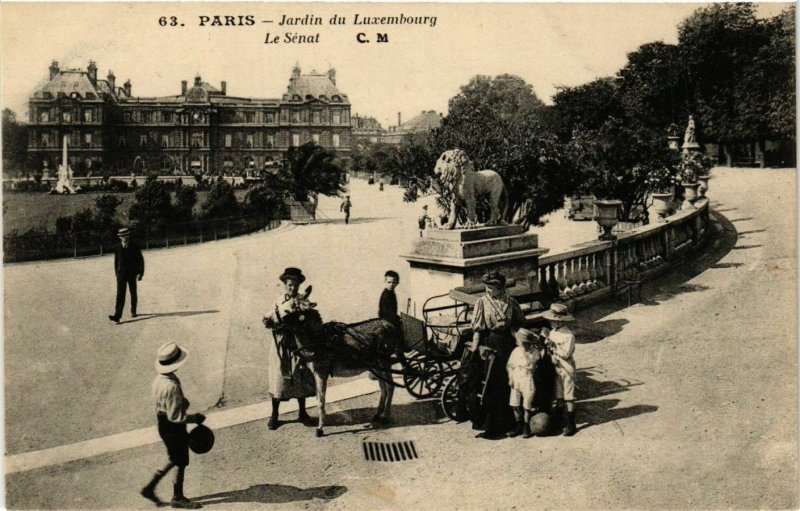 CPA PARIS 6e Jardin du Luxembourg Le Senat ed. C.M (577109)