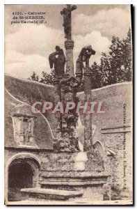 Postcard Old Calvary Brittany Calvary St Hernin near Carhaix F