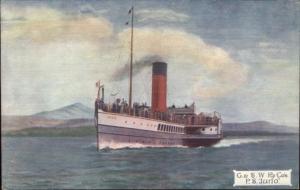 Steamship PS Juno G&SW Ry. Co c1910 Postcard