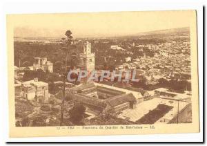 Morocco Fez Old Postcard Panorama of the Bab Guisa neighborhood