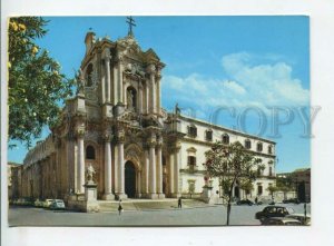 442096 ITALY Siracusa Minerva Temple cars Old postcard