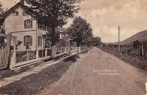 Slateford Pennsylvania South Main Street Vintage Postcard AA82856