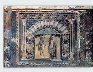 Postcard House of the mosaic of Neptune and Amphitrite, Scavi di Ercolano, Italy