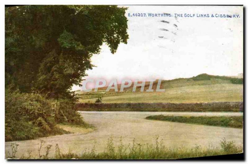 Postcard The Old Worthing Golf Links & Cissbury