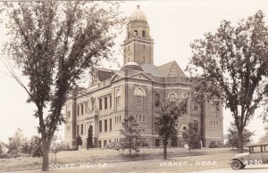 Nebraska Wahoo Court House Real Photo