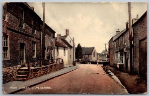 Silverstone England Postcard High Street Posted in the 1950s