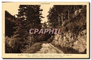 Old Postcard Center tourstic Ceyrat Auvergne Route Gorges from the Granite Qu...