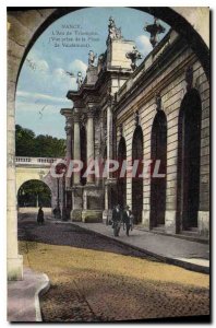 Old Postcard Nancy Arc de Triomphe View from the Plaza de Vaudemont