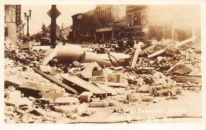 Earthquake Ruins Main Street March 10 1933 Real Photo Compton CA