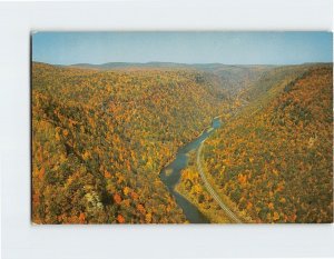 Postcard Aerial view of Pennsylvania's Grand Canyon, Pennsylvania