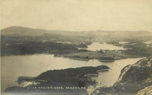 RPPC Postcard; View of Lake Megunticook, Camden ME Knox County Posted 1923