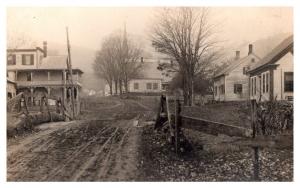 Vermont East Orange , Dirt road into Village   RPC