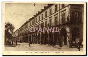 Old Postcard Mulhouse Avenue du Marechal Foch Les Arcades