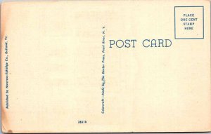 Postcard COURT HOUSE SCENE Rutland Vermont VT AO0965