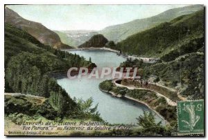 Old Postcard Around St Etienne Rochetaillee Pamora view of the Reservoir Ente...