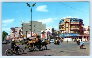 2 Postcards SAIGON, VIETNAM ~ Street Scenes SAIGON HOTEL c1960s-70s