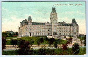 Parliament Buildings QUEBEC PQ Canada 1910 Postcard