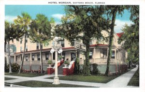 Daytona Beach, FL Florida   HOTEL MORGAN~Volusia Avenue   ca1920's Postcard