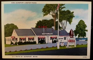 Vintage Postcard 1950's Kobs Searsport Lobster Pound, Searsport, Maine (ME)