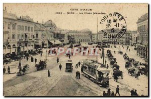 Postcard Old Tram Train Nice Place Massena