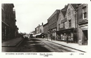 Hertfordshire Postcard - Bygone Bishops Stortford - North Street c1922  - A5413