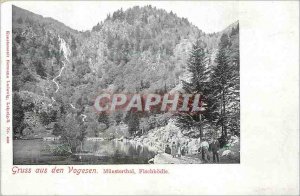 Old Postcard Gruss us den Vogesen Munsterthal Fischbodle