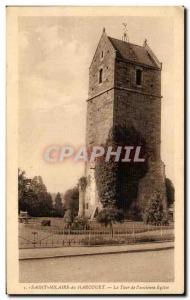 Old Postcard Saint Hilaire du Harcouet The old Church Tower of I