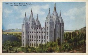 The Great Mormon Temple - Salt Lake City, Utah UT  