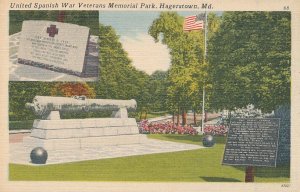 Hagerstown MD, Maryland - United Spanish War Veterans Memorial Park - Linen