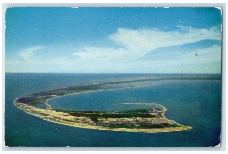 1957 Air View Tip Of Cape Cod Shores From Brewster Massachusetts MA Postcard