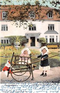 Sweden Old Vintage Antique Post Card Parkudden Prinsessorna Margareta ach Mar...