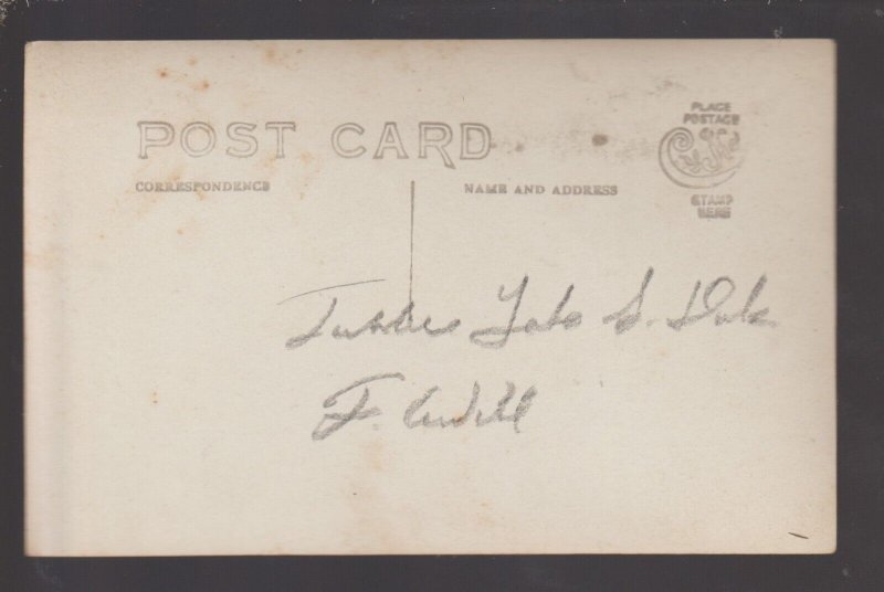 Timber Lake SOUTH DAKOTA RPPC c1910 CORN CROP Farm Farming CUNDILL SD #2