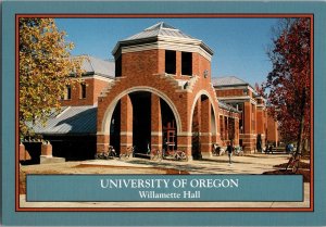 Vintage University Of Oregon Eugene OR Willamette Hall Ducks Postcard CF2